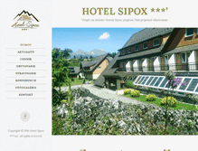 Tablet Screenshot of hotelsipox.sk